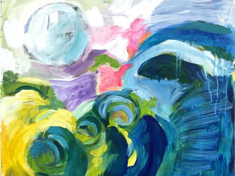 Akryl 25, plátno, 80 x 70 cm