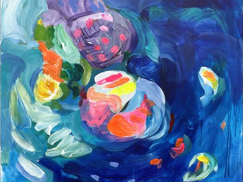 Akryl 25, plátno, 80 x 70 cm